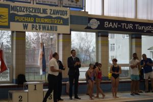 Międzyszkolne zawody w pływaniu o Puchar Burmistrza
