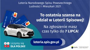 plakat Spisz się i wygraj samochód w Loterii NSP 2021