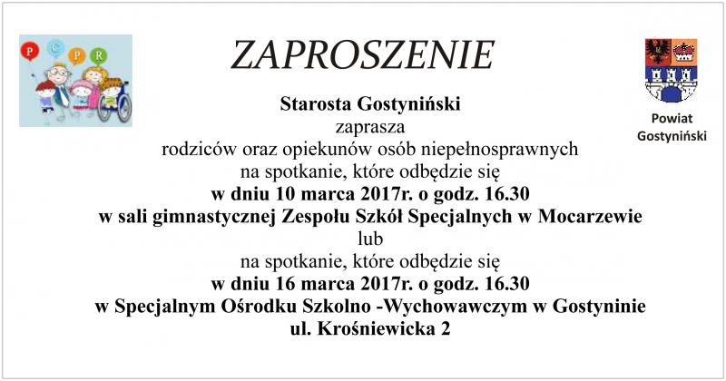 Spotkania dla rodziców i opiekunów osób niepełnosprawnych