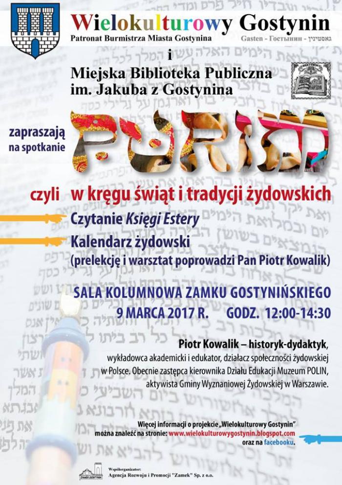 Purim, czyli w kręgu świąt i tradycji żydowskich