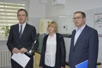 konferencja prasowa w Gostynińskiej Oczyszczalni Ścieków