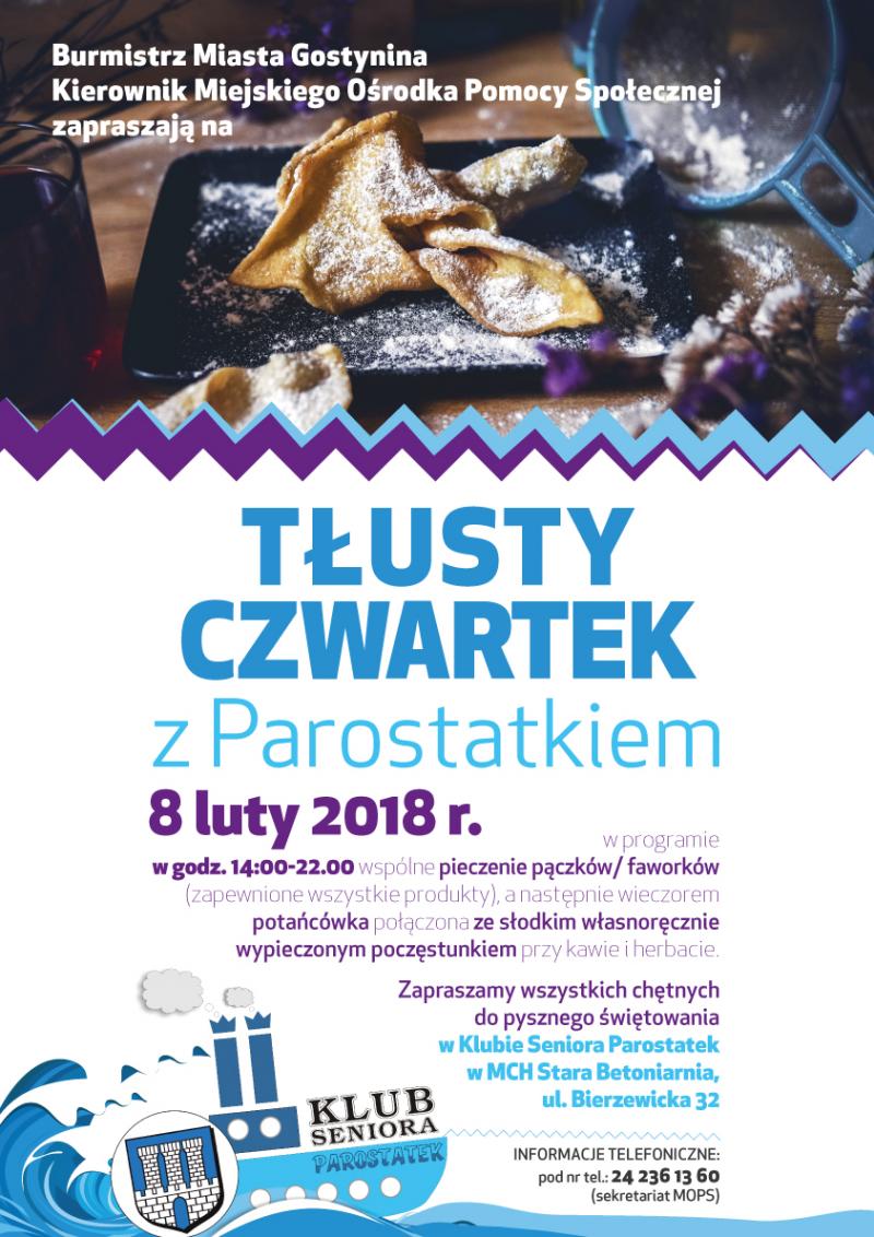 Tłusty czwartek z Parostatkiem