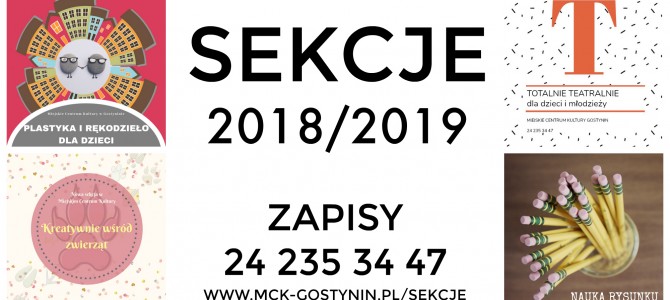 sekcje w MCK 2018/2019