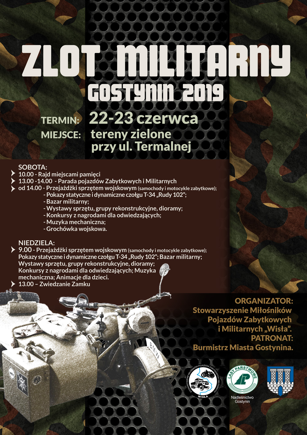 Zlot pojazdów militarnych – Gostynin 2019