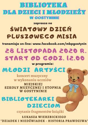 Światowy Dzień Pluszowego Misia - plakat