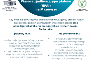 Wysoce zjadliwa grypa ptaków (HPAI) na Mazowszu – apel...