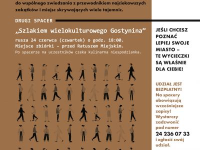 Plakat szlakiem wielokulturowego Gostynina