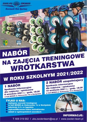 plakat - nabór do sekcji