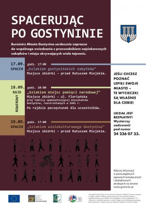 "Spacerując po Gostyninie" - plakat