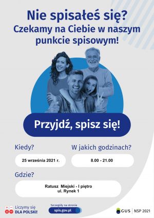 Plakat punkt spisowy