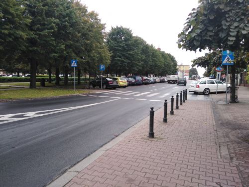 "Poprawa bezpieczeństwa ruchu drogowego na 1 przejściu dla pieszych w Gostyninie na ul. Rynek na drodze 140190W"