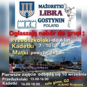 Nabór do Mażoretek Libra Gostynin - plakat