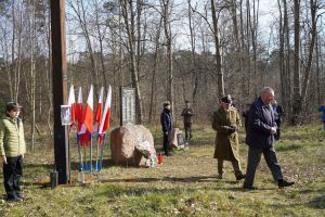 Uroczystość przy Krzyżu Katyńskim