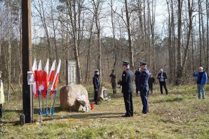 Uroczystość przy Krzyżu Katyńskim