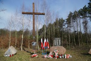 Uroczystość przy Krzyżu Katyńskim