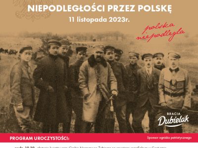 plakat - 105. rocznica Odzyskania Niepodległości przez Polskę