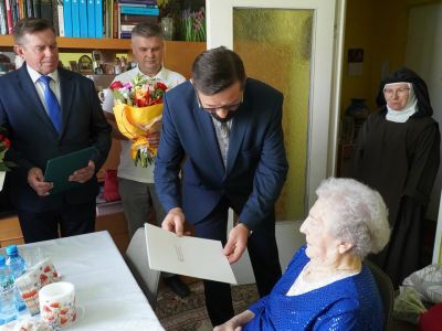 100. urodziny pani Ireny Seweryniak