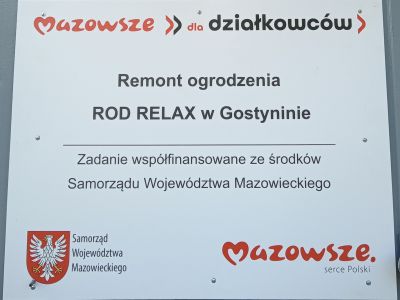 Remont ogrodzenia Rodzinnego Ogrodu Działkowego „RELAX” w Gostyninie