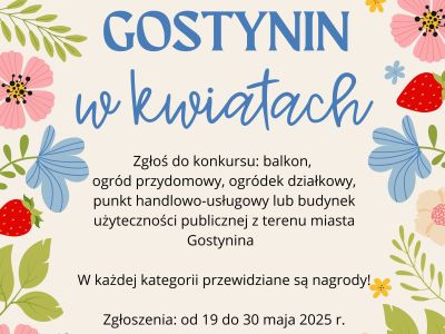 konkurs ukwiecony Gostynin