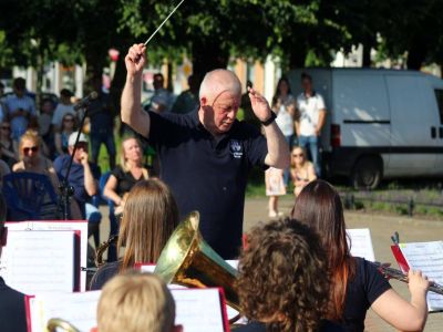 Koncert Miejskiej Orkiestry Dętej pod Ratuszem