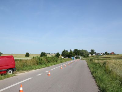 Wrotkarze szybcy z U.K.S. ZWOLEŃ-TEAM z 3 miejscem czasówki wrotkarstwa szybkiego