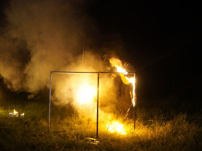 „Magia Ognia” hipnotyzujące widowisko podczas II Ogólnopolskiego Biegu Gostynińska Nocna 5