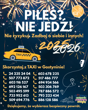 „Piłeś? Nie jedź!” – Zadbaj o bezpieczny powrót