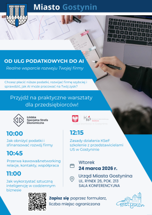 Bezpłatne warsztaty „Od ulg podatkowych do AI”