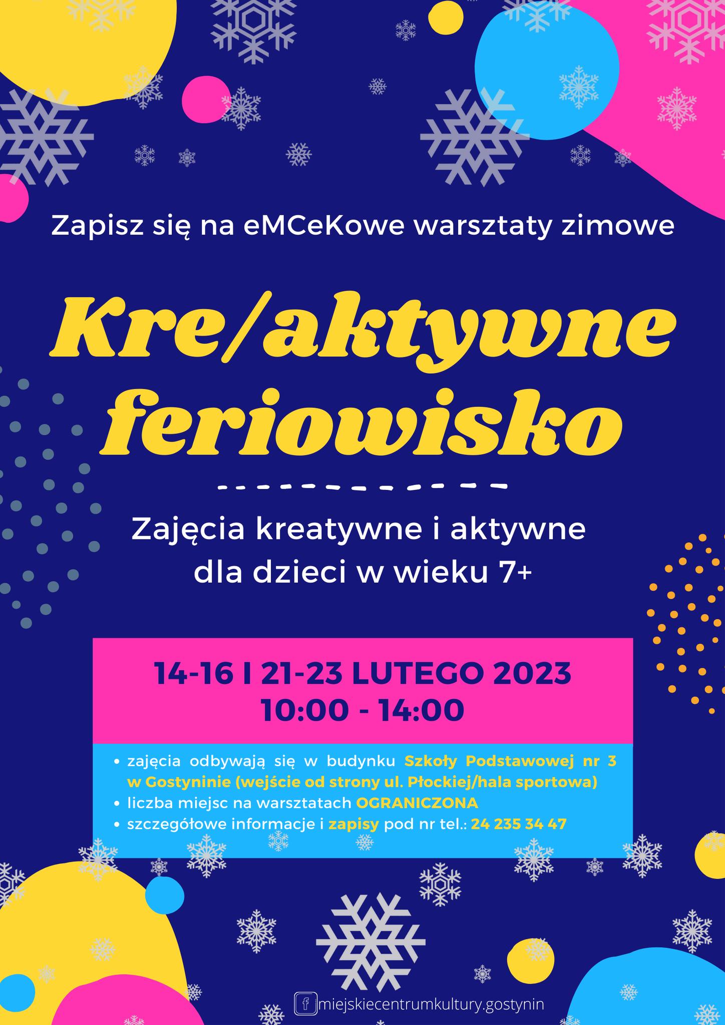 Kre/aktywne feriowisko z MCKiem