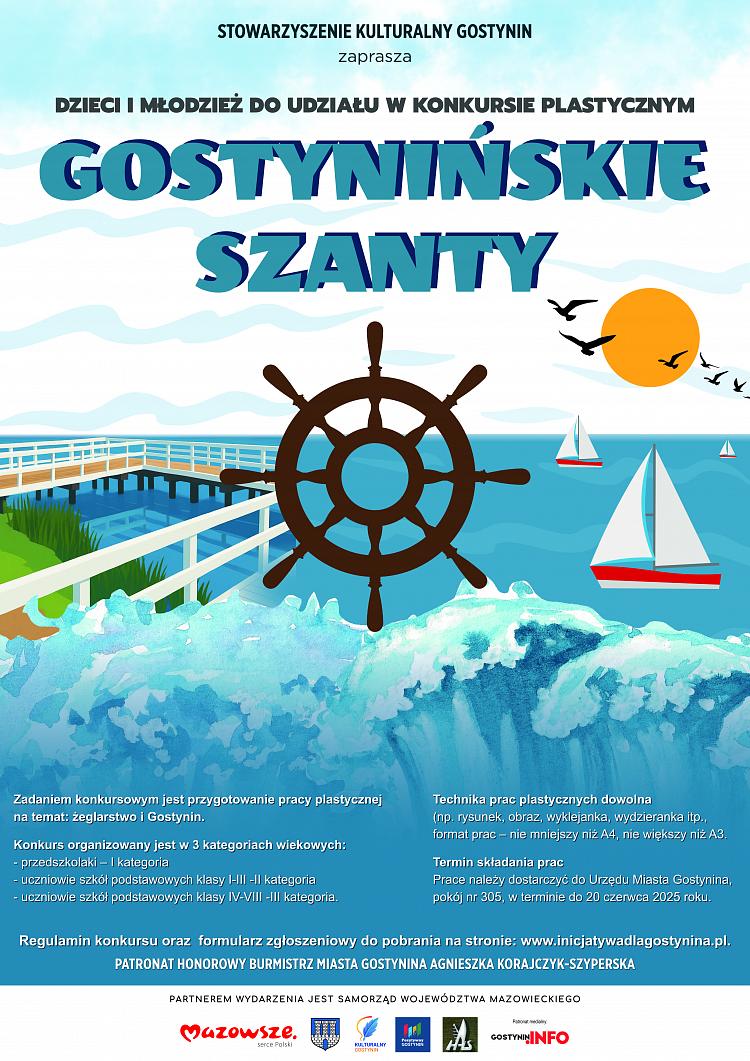 Zapraszamy do udziału w konkursie "GOSTYNIŃSKIE SZANTY"!