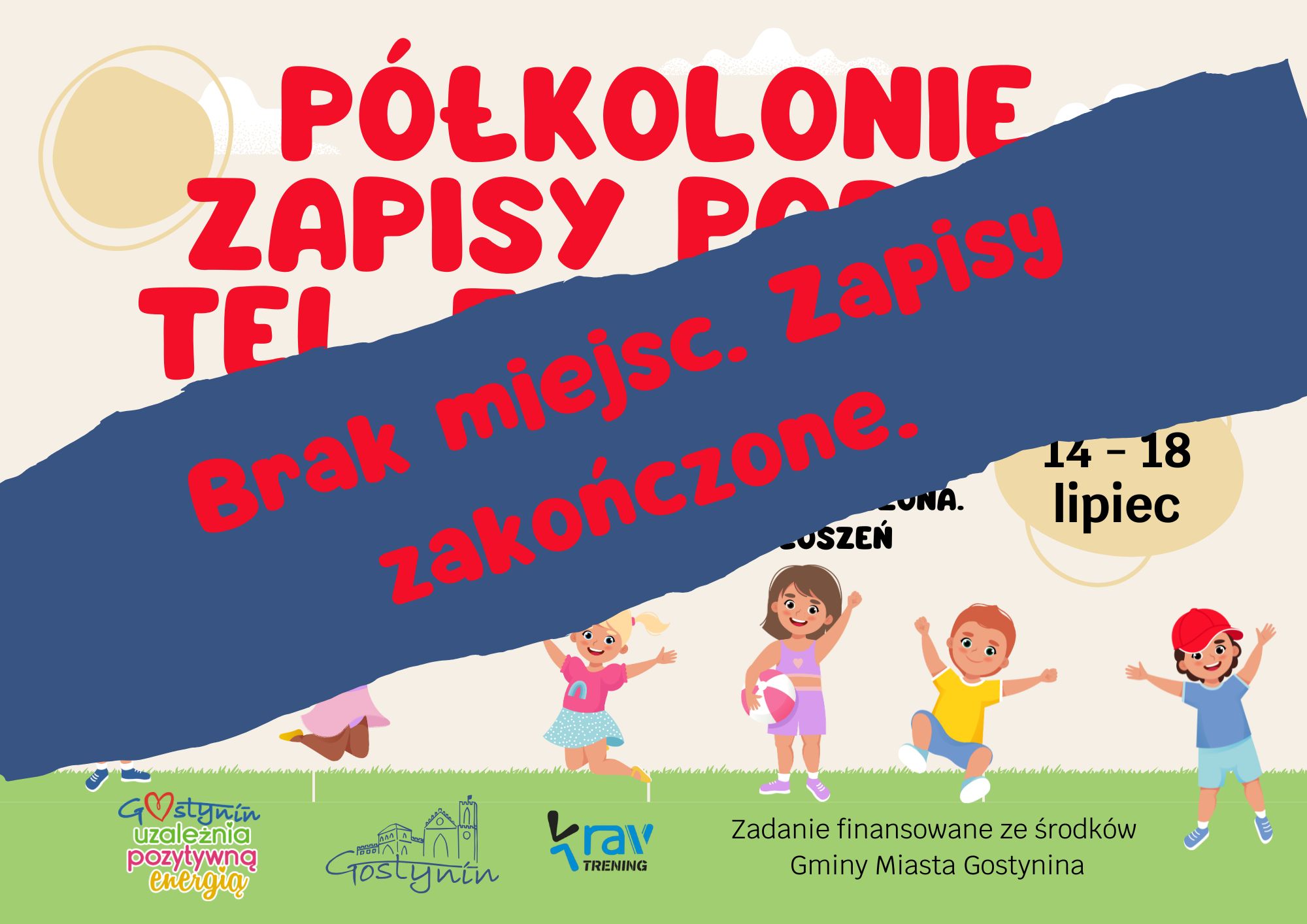 Zapisy na półkolonie - nr telefonu