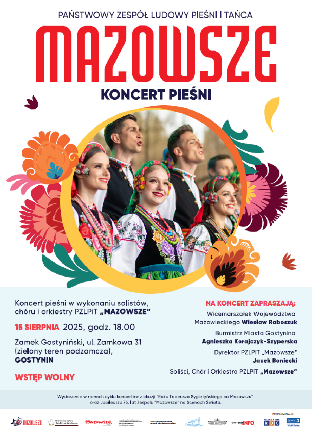 Mazowsze na gostynińskiej scenie – zapraszamy na koncert 15 sierpnia
