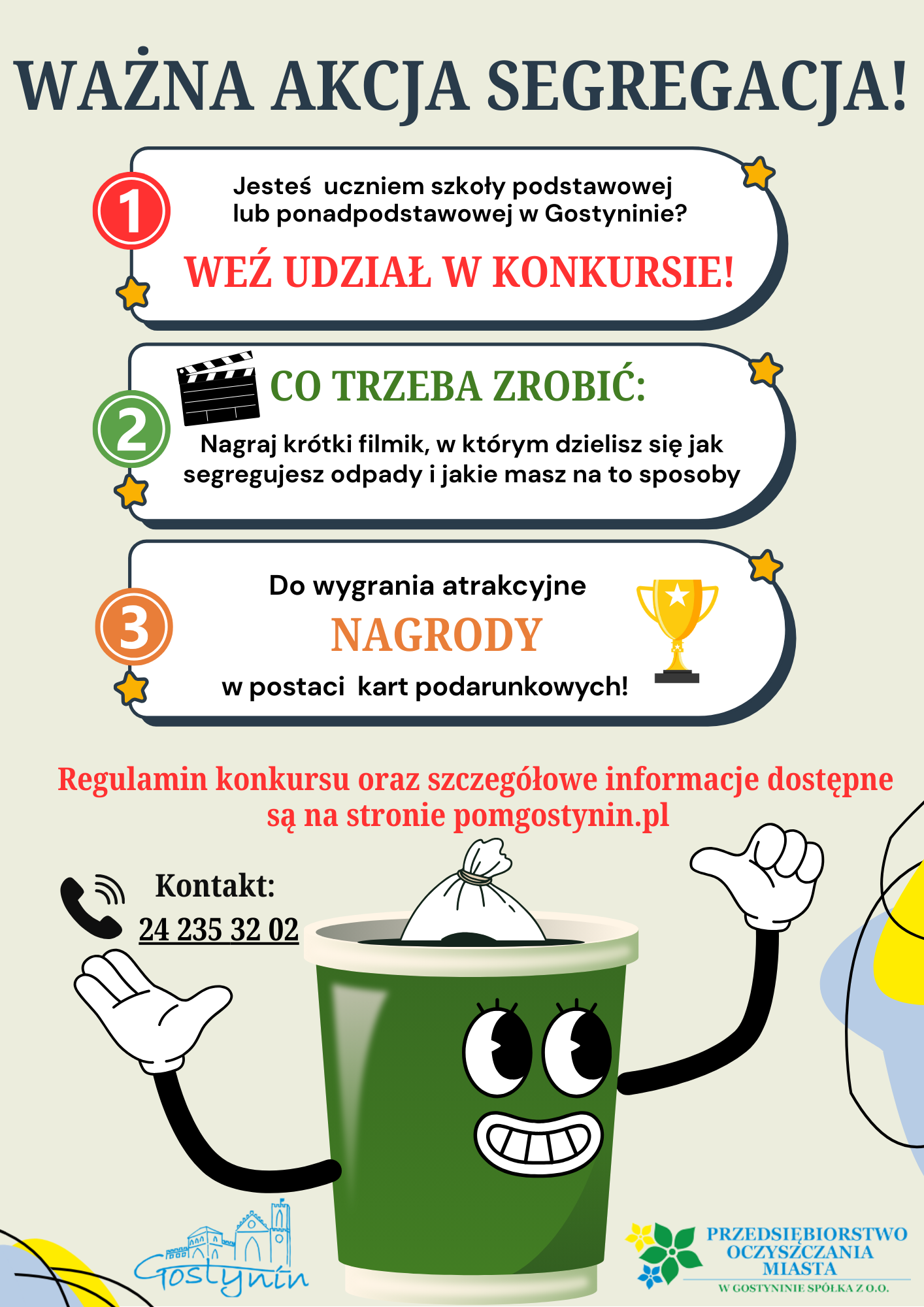 Konkurs "WAŻNA AKCJA - SEGREGACJA"