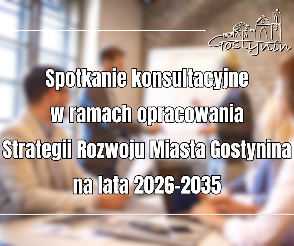 Ogłoszenie o spotkaniu konsultacyjnym