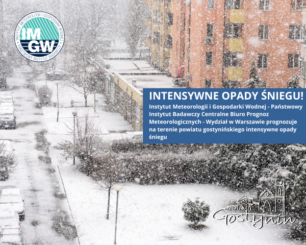 Uwaga! Intensywne opady śniegu!
