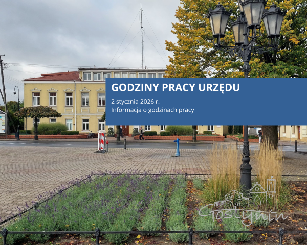 Godziny pracy Urzędu Miasta 2 stycznia 2026 r.