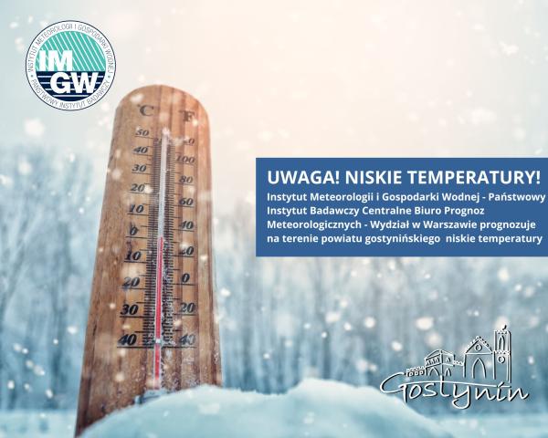 Uwaga! Niskie temperatury!
