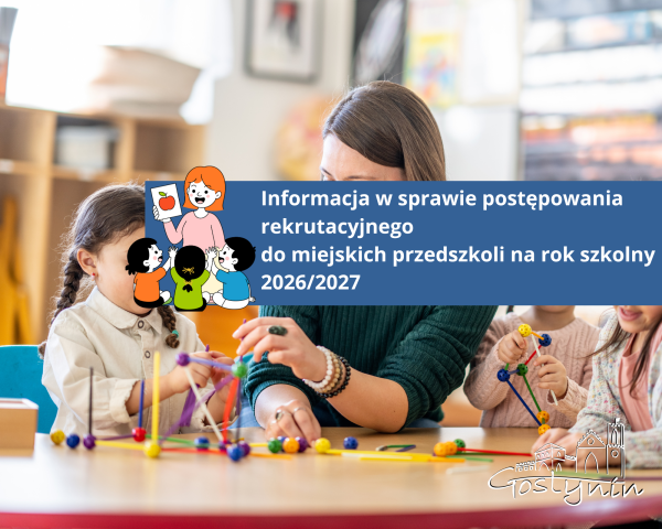 Informacja w sprawie postępowania rekrutacyjnego do miejskich przedszkoli na rok szkolny 2026/2027