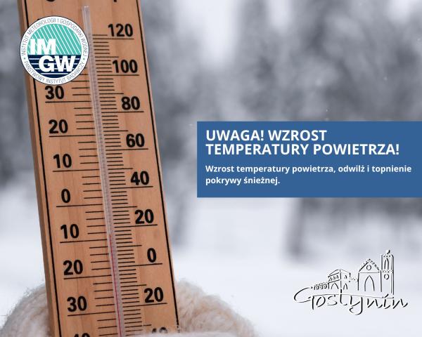 UWAGA! Odwilż i topnienie pokrywy śnieżnej