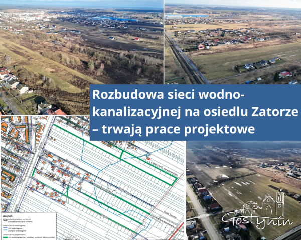 Rozbudowa sieci wodno-kanalizacyjnej na osiedlu Zatorze – trwają prace projektowe
