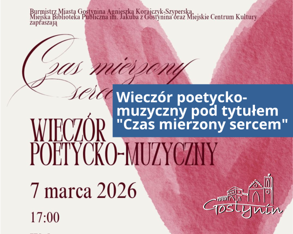 Wieczór poetycko-muzyczny pod tytułem 