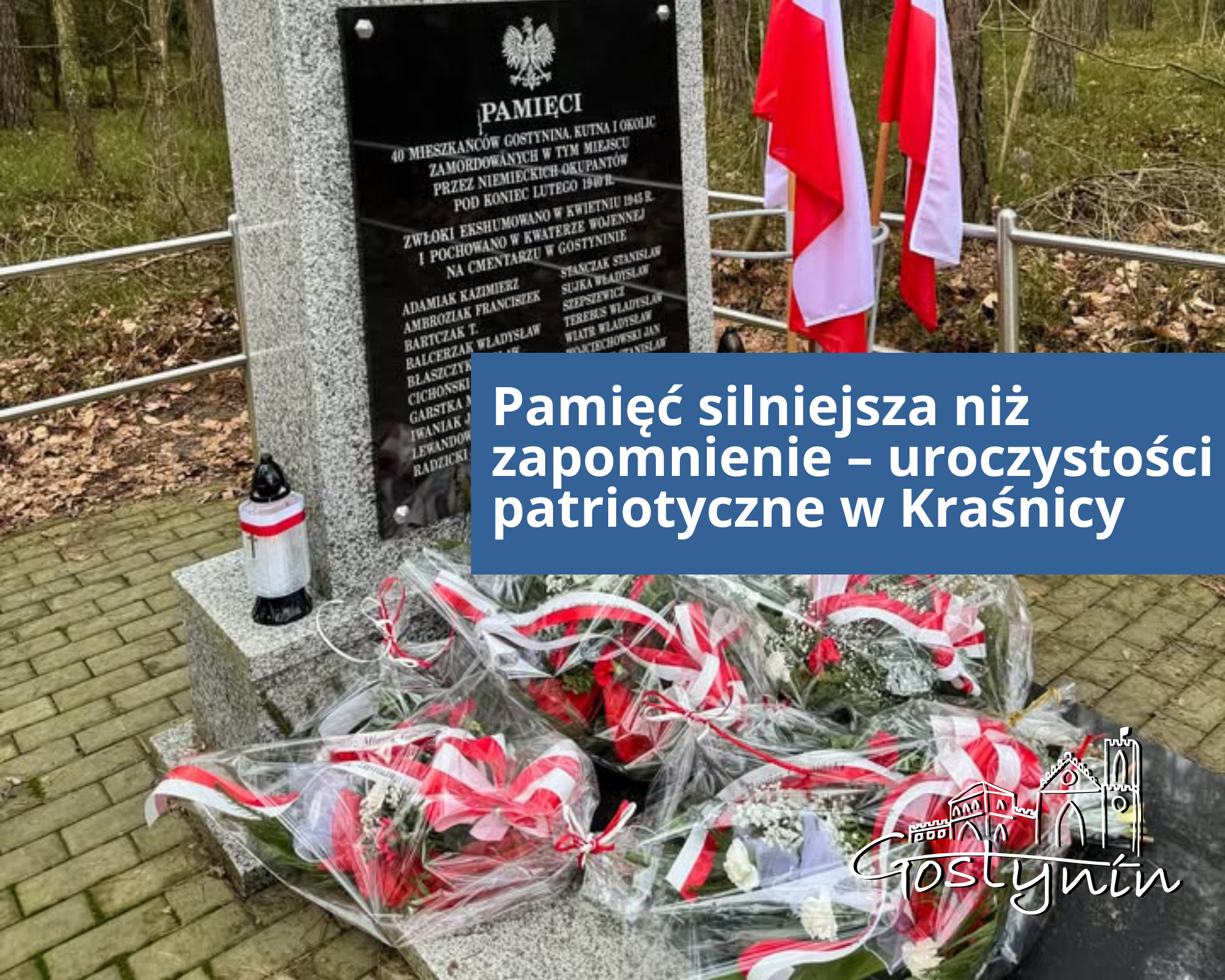 Pamięć silniejsza niż zapomnienie – uroczystości patriotyczne w Kraśnicy