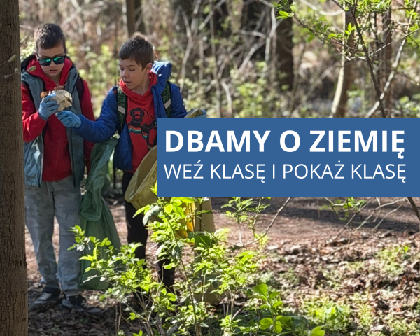 Uczniowie zadbali o czystość Rezerwatu Przyrody Dybanka