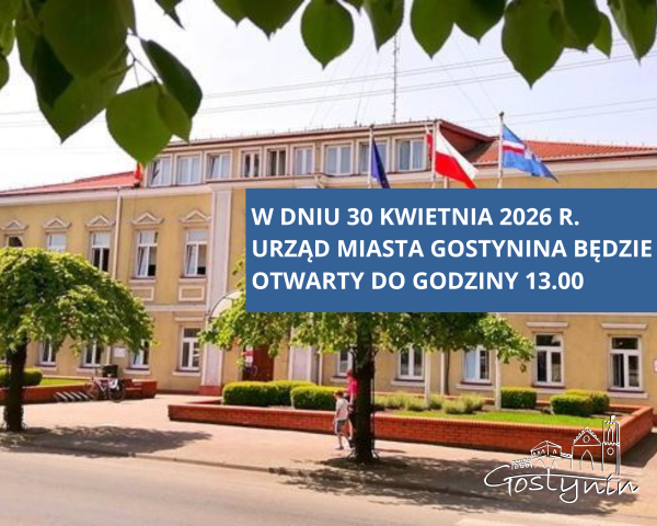 Godziny pracy Urzędu 30 kwietnia 2026r.