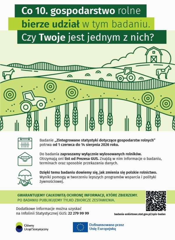 „Zintegrowane statystyki dotyczące gospodarstw rolnych”