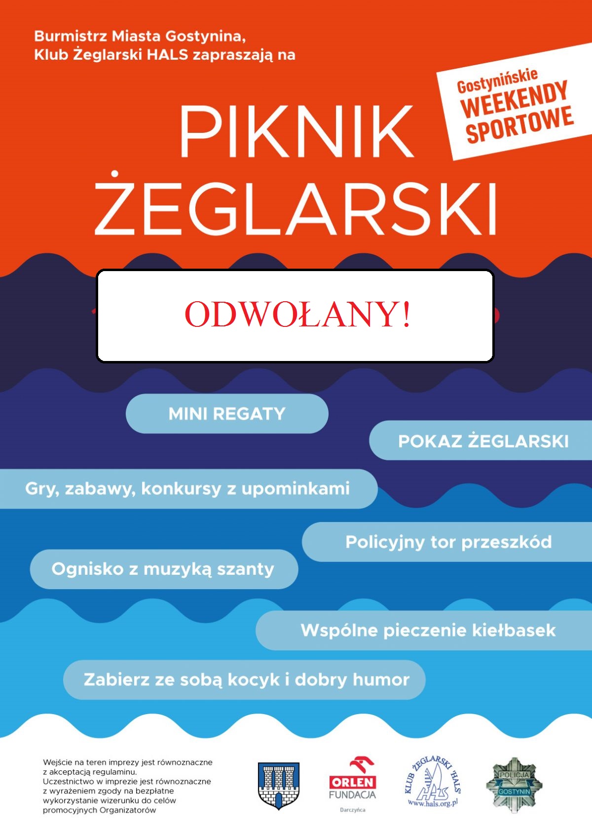 Uwaga! Zmiana terminu pikniku żeglarskiego na Bratoszewie