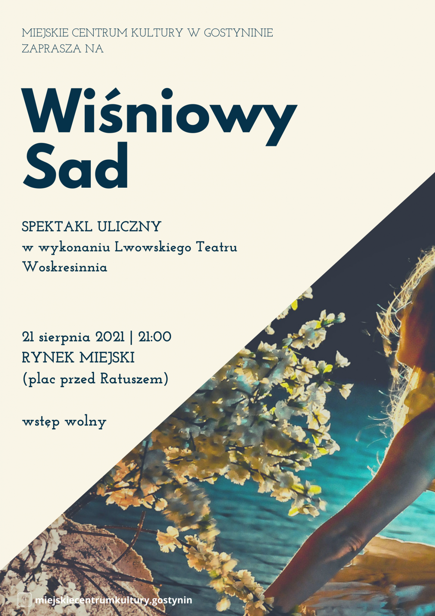 Spektakl uliczny „Wiśniowy Sad” Lwowskiego Akademickiego Teatru Woskresinnia już w sobotę w Gostyninie